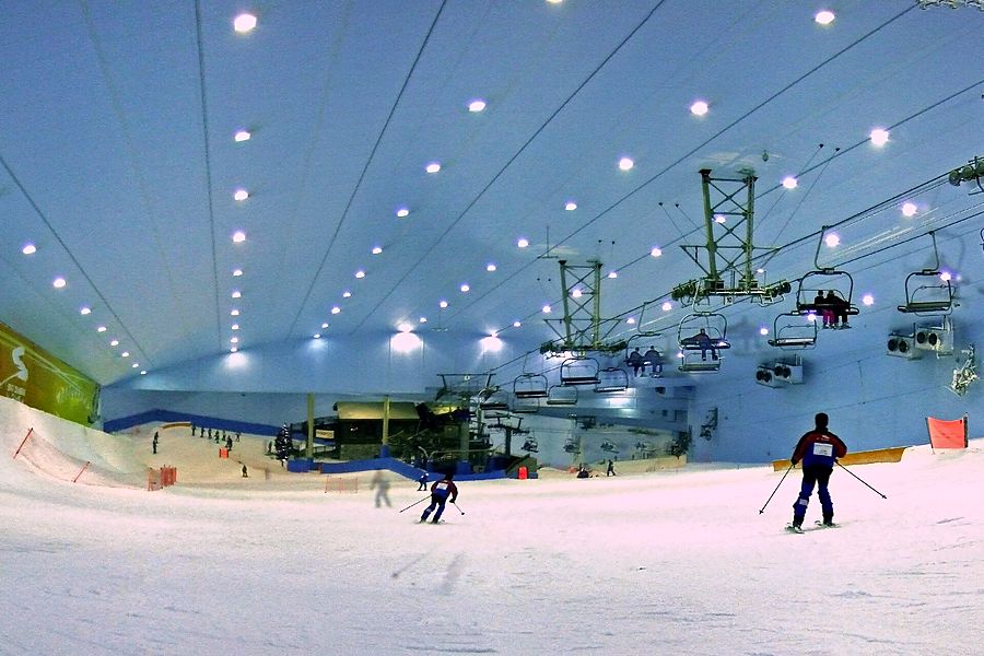 La pista de esquí cubierta de Ski Dubai
